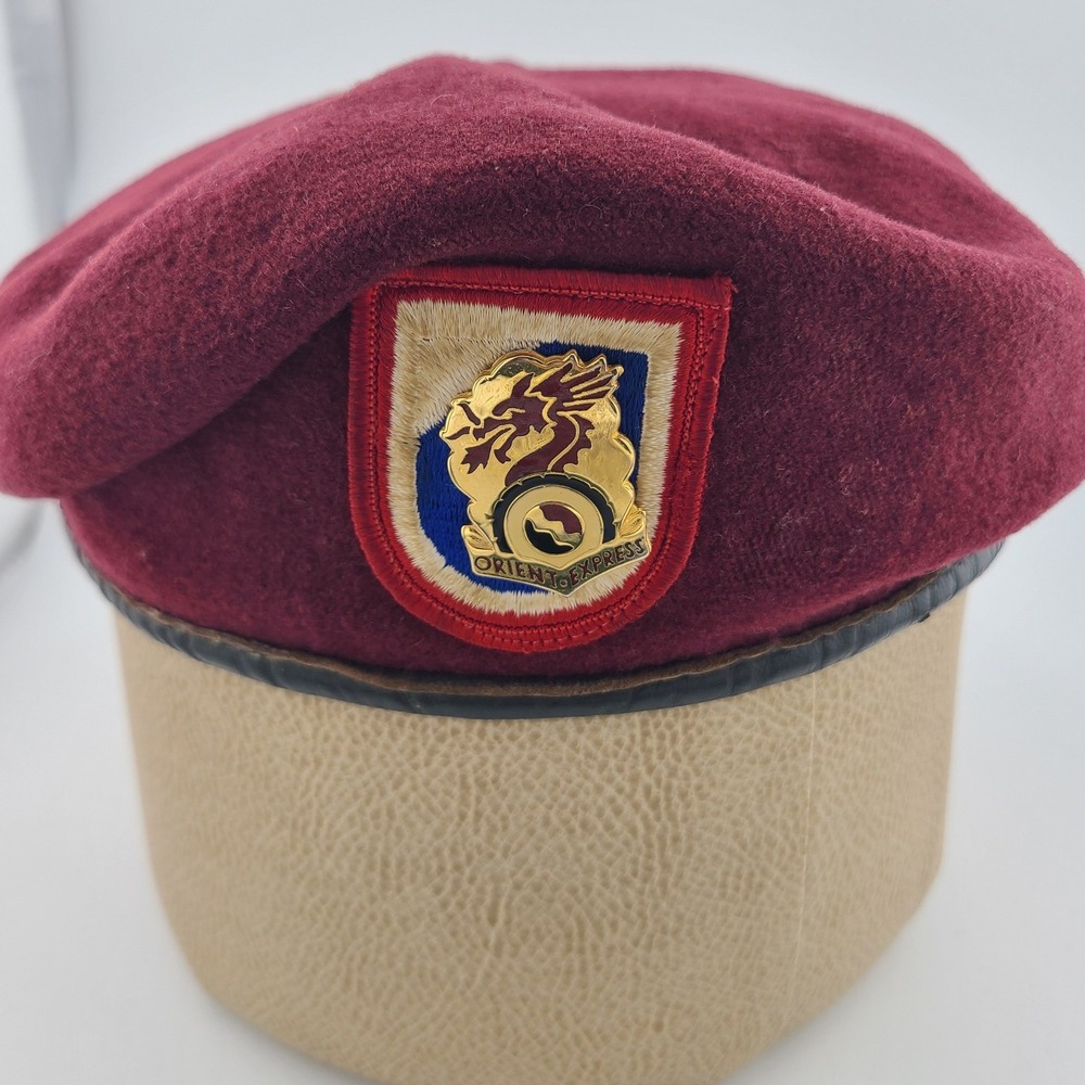 US Army 7th Transportation Battalion Orient Express Beret Original Military